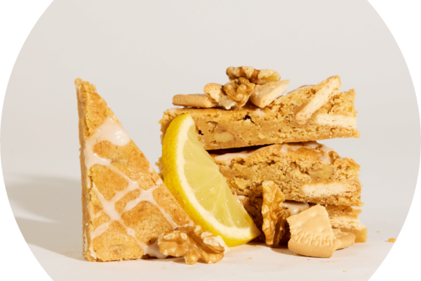 vegan lemon blondie rondje
