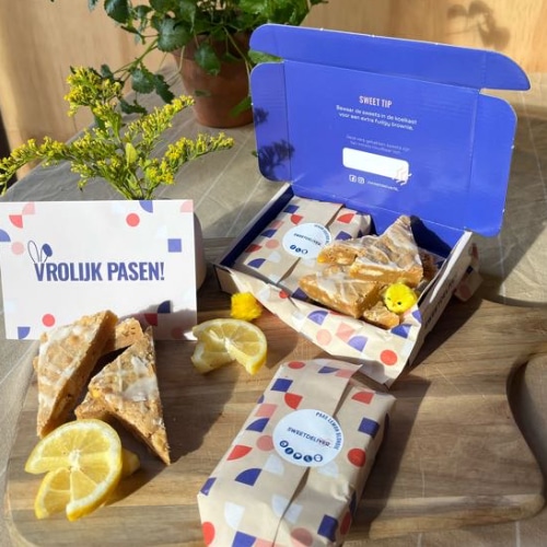 vegan paas box brownie